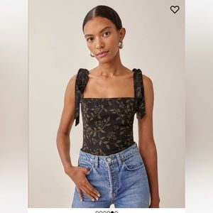 Reformation Ellora Top Carob size 10